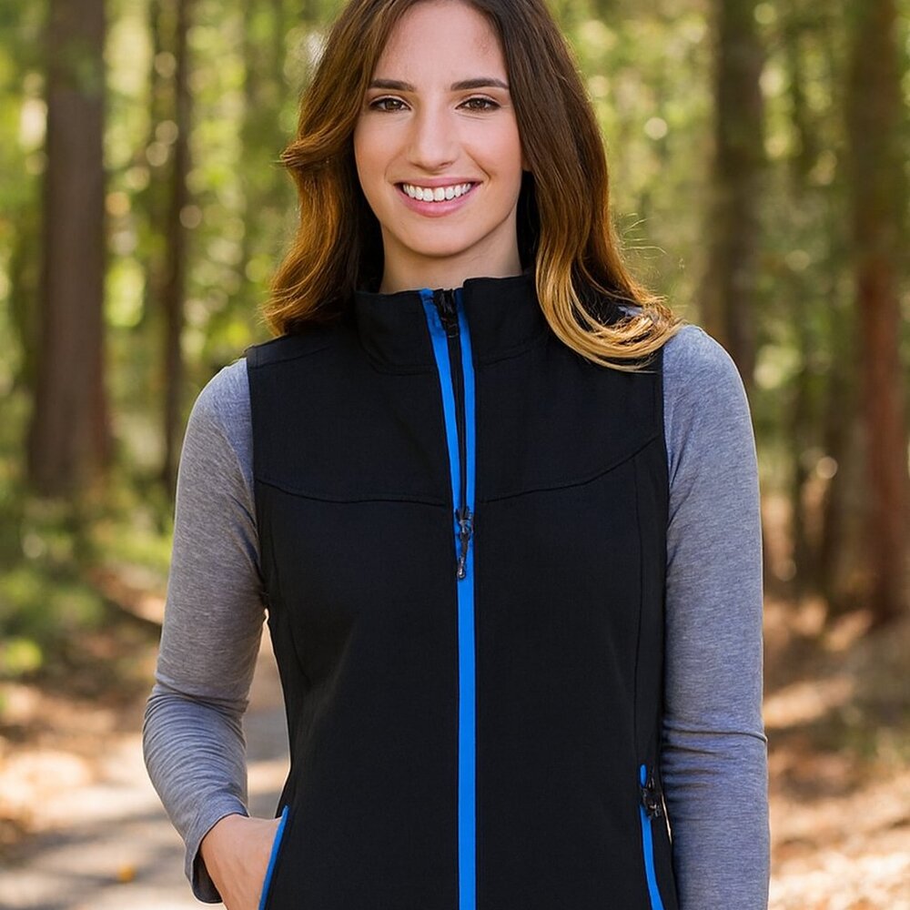Stormtech Softshell Women M Black Weather Resistant Waterproof Vest Full Zip Y2K